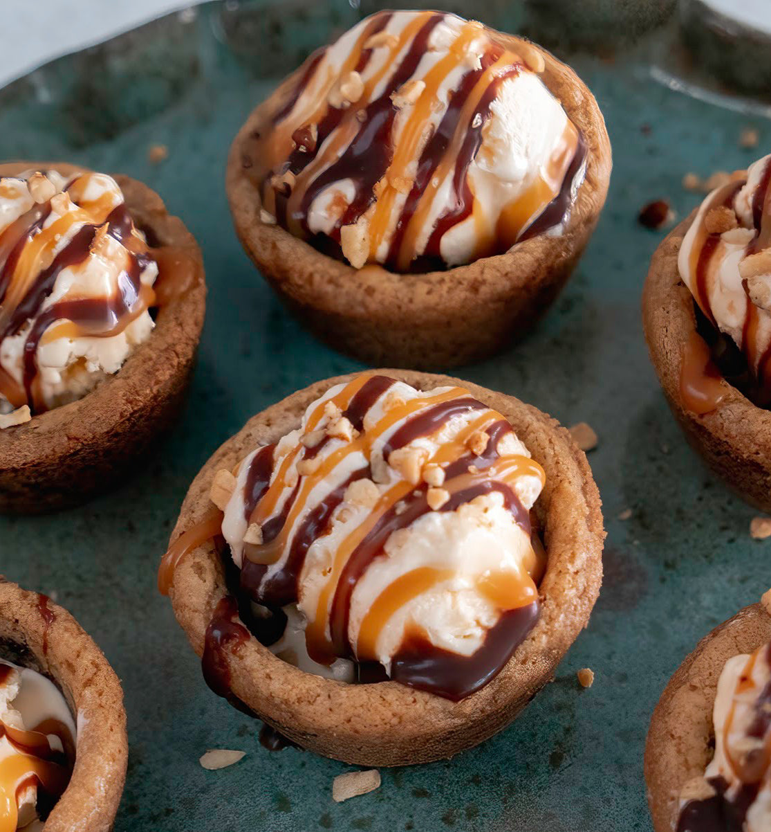 Chocolate Chip Cookie Ice Cream Cups