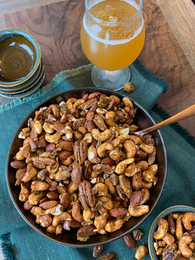 Chipotle Caramel Glazed Nuts