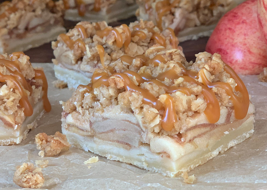Salted Caramel Apple Bars